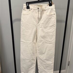 Madewell Cream High-Rise Jeans